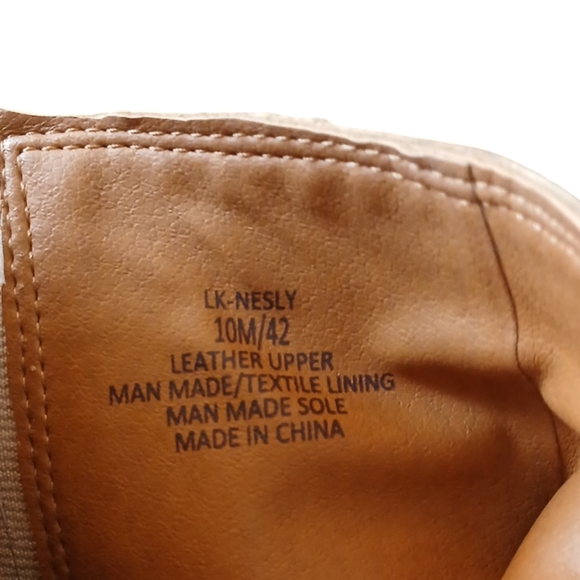 LUCKY BRAND Nesly Western Style Booties Women's Tan Leather Ankle Boots Size 10 - Picture 10 of 11